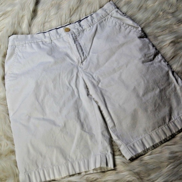 tommy hilfiger mens white shorts